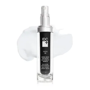 IDC Dermo Men G2 All-In-One Anti Aging Face Cream Serum for Men - 1 fl oz - Anti Wrinkle Face, Eyes And Neck Firming And Tightening Cream - Vegan Hydrating Face Serum Anti Wrinkle Pore Refining