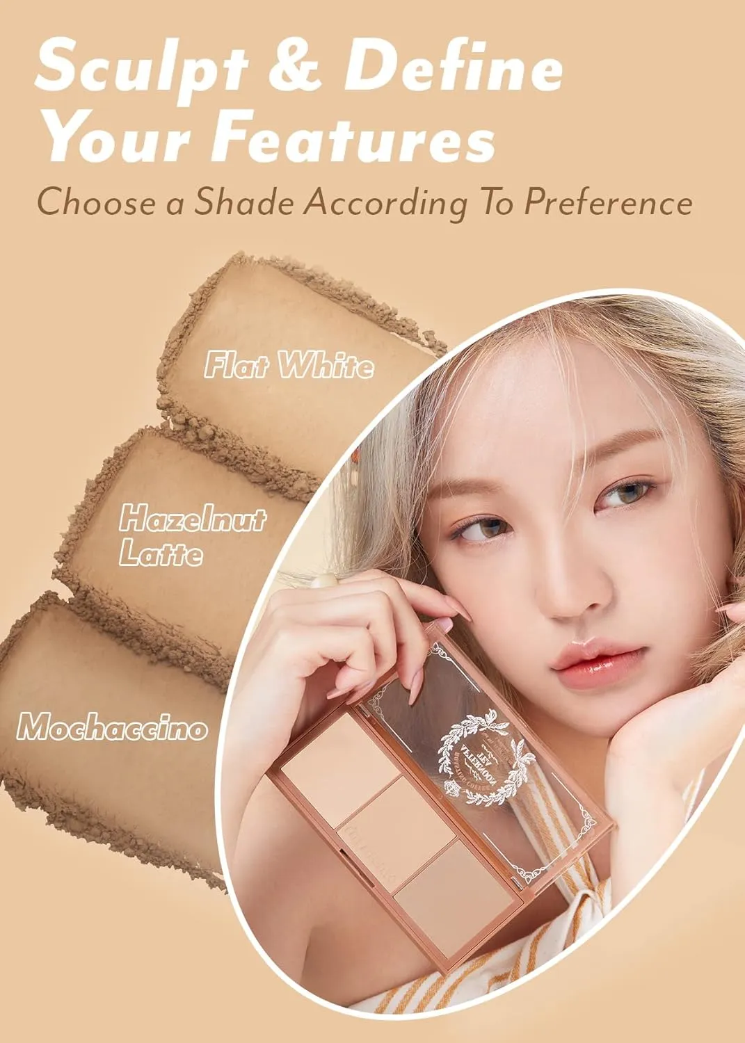 I'm Meme Palette - Afternoon Tea Contour | Roasting Coffee, Bronzer Palette for Face & Cheeks, Matte Powder Bronzer, Natural Makeup, Buildable Coverage, Light to Medium, For Warm Tone Skin, 0.4 Oz