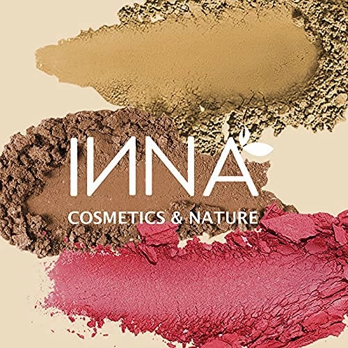 Inna Cosmetics & Nature - Blush 100% Natural, vegan, gluten free, paraben free, oil-free, Mineral, cruelty-free Made in Canada, 3 g. (Fantastic Rose) (Shimmering Pink)