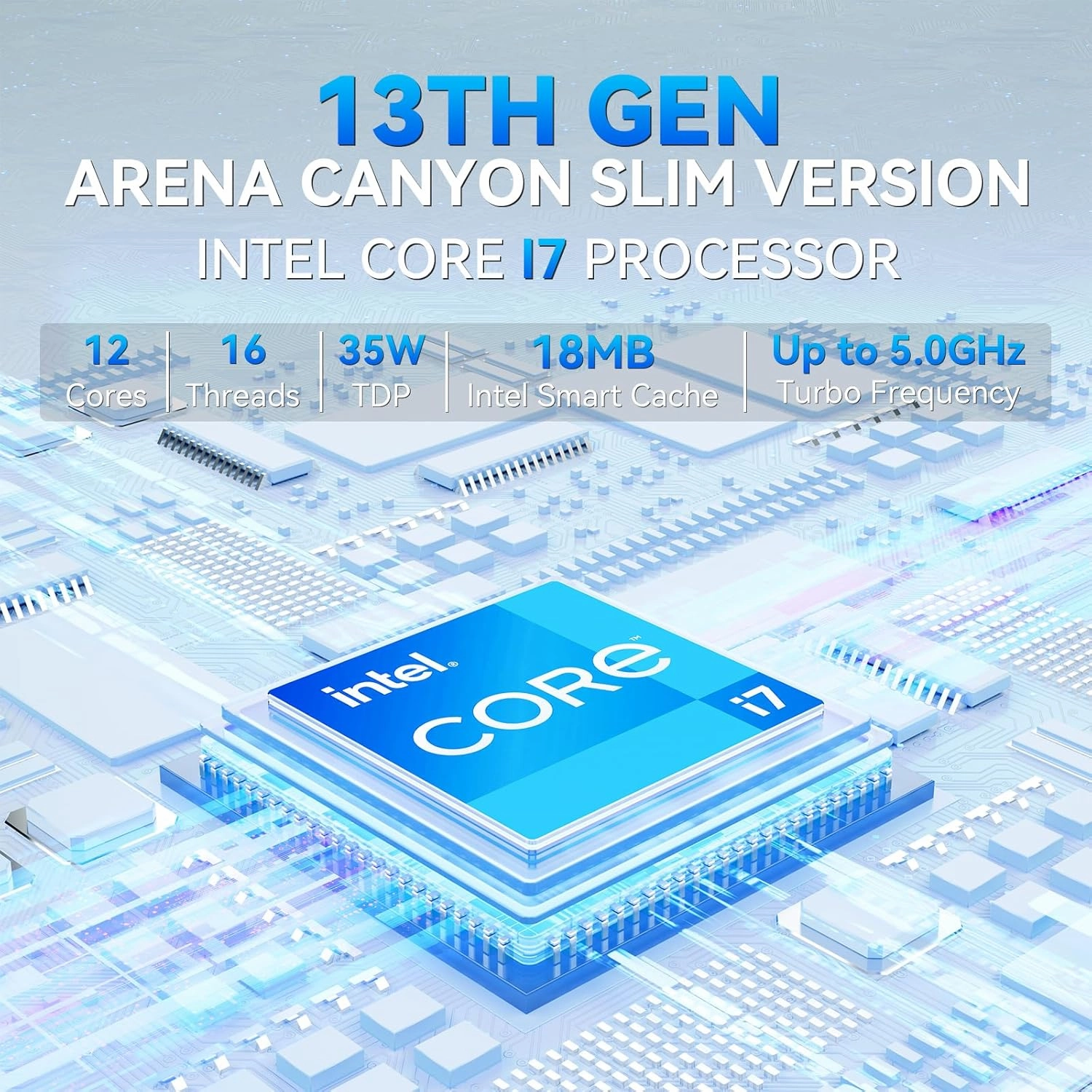 Intel NUC 13 Pro, Arena Canyon NUC13ANKi7 Mini PC with Core i7-1360P Processor, Intel Iris Xe Graphics, 32GB RAM&1TB NVMe SSD (12C/16T/18M Cache,Up to 5.0GHz) Support 8K/WiFi6E/BT5.3-Win11 Pro
