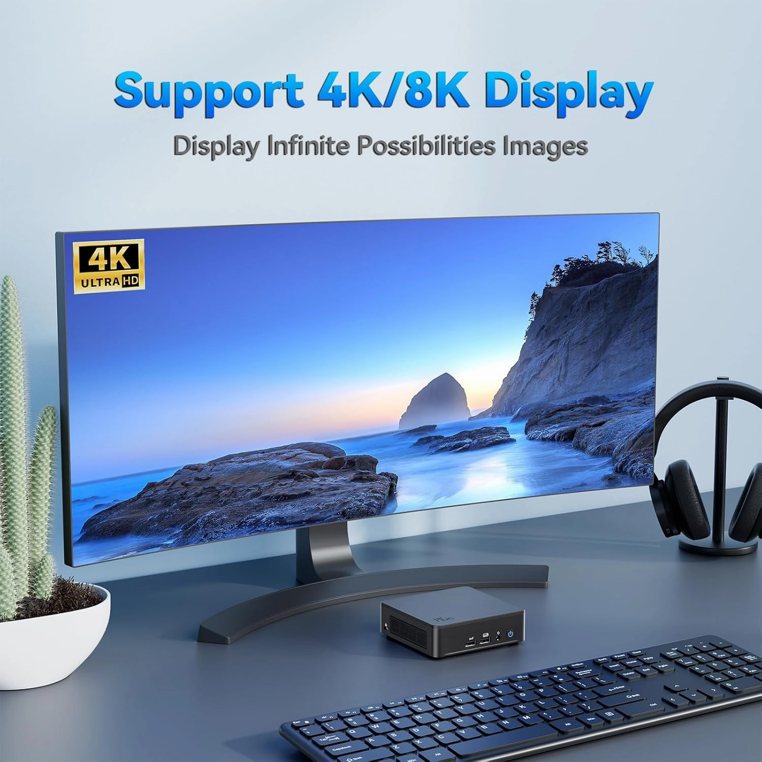 Intel NUC 13 Pro, Arena Canyon NUC13ANKi7 Mini PC with Core i7-1360P Processor, Intel Iris Xe Graphics, 32GB RAM&1TB NVMe SSD (12C/16T/18M Cache,Up to 5.0GHz) Support 8K/WiFi6E/BT5.3-Win11 Pro