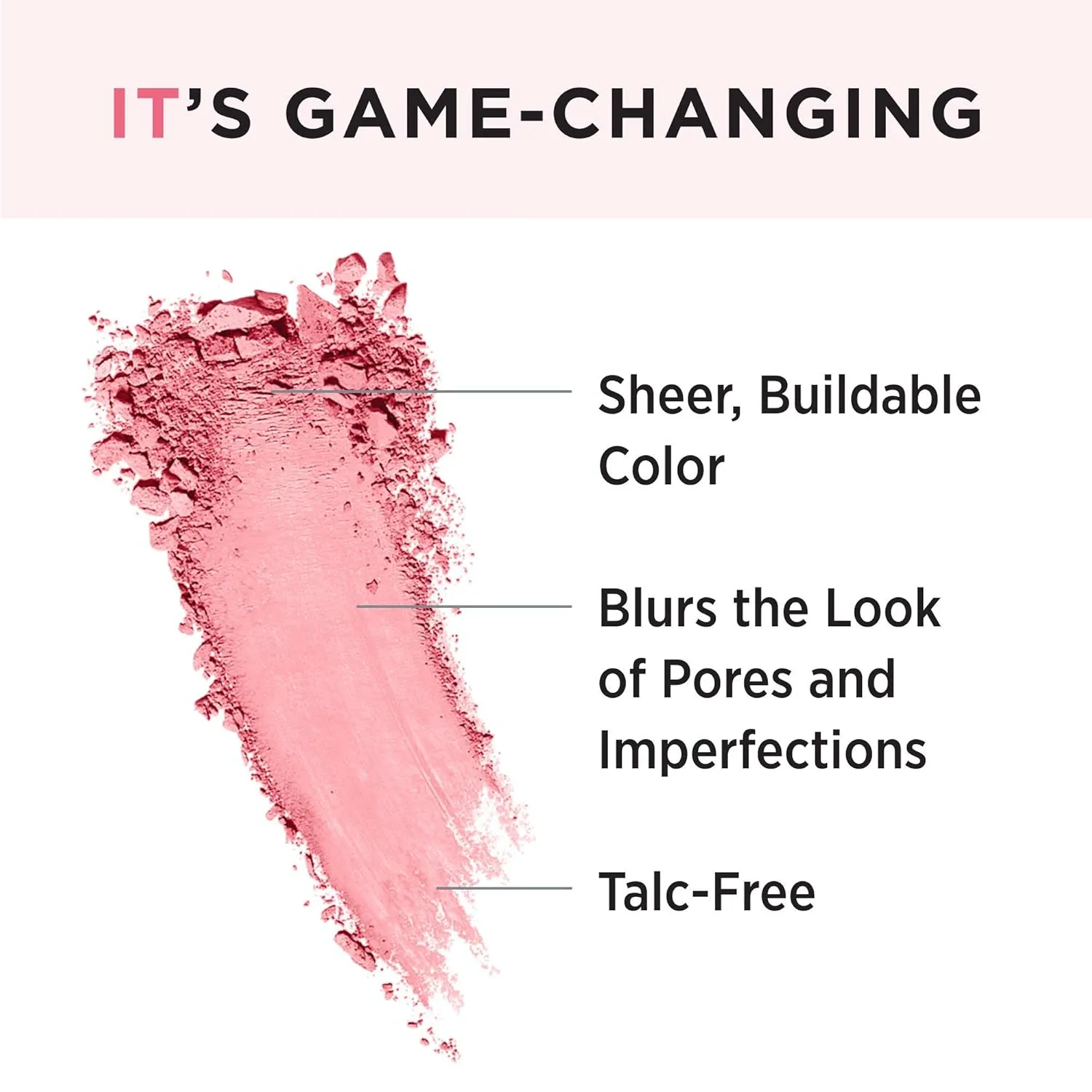 IT Cosmetics Bye Bye Pores Blush - Sheer, Buildable Color - Diffuses the Look of Pores & Imperfections - With Silk, Hydrolyzed Collagen, Peptides & Antioxidants - 0.192 oz