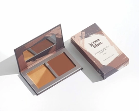 Jecca Blac Sculpt and Soften Contour Palette, Creamy Formula with Natural Finish, Medium Coverage, Gender Neutral and LGBTIQA  Inclusive Make Up, Dark, 0.42 oz