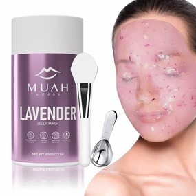 Jelly Mask Powder Lavender Jelly Masks for Facials Professional - Cooling and Hydrating Mask Peel Off Face Mask - Lavender, 23oz