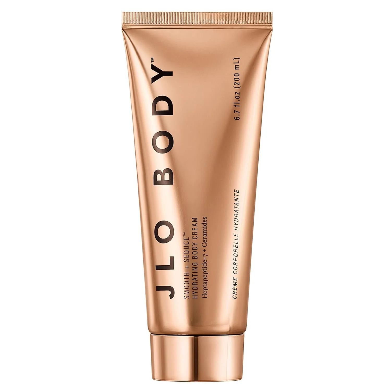JLO BEAUTY Smooth   Seduce Hydrating Body Cream Moisturizer Enriched with Heptapeptide-7   Ceramides, Whipped Body Lotion to Help Support Body Care, Hydrate, Contour, Smooth   Firm Skin, 6.7 Oz