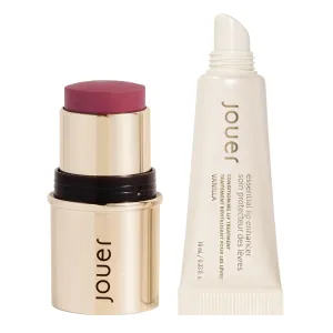 Jouer Be Loud Blush & Bloom Cheek   Lip & Vanilla Lip Enhancer Bundle