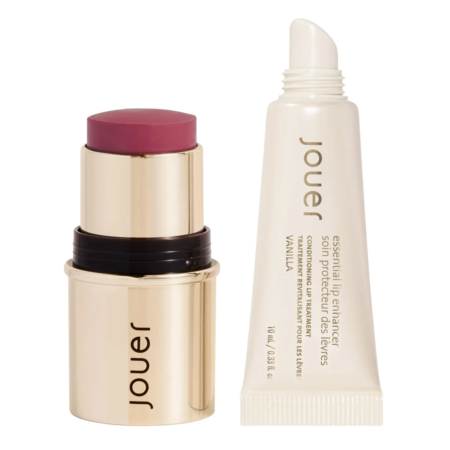 Jouer Be Loud Blush & Bloom Cheek   Lip & Vanilla Lip Enhancer Bundle