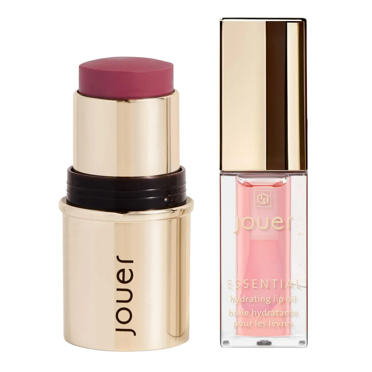 Jouer Be Loud Blush & Bloom Cheek   Lipstick and Lip Oil Bundle