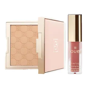 Jouer Soft Focus (Light) and Tinted Lip Oil (Bare Rose) Bundle