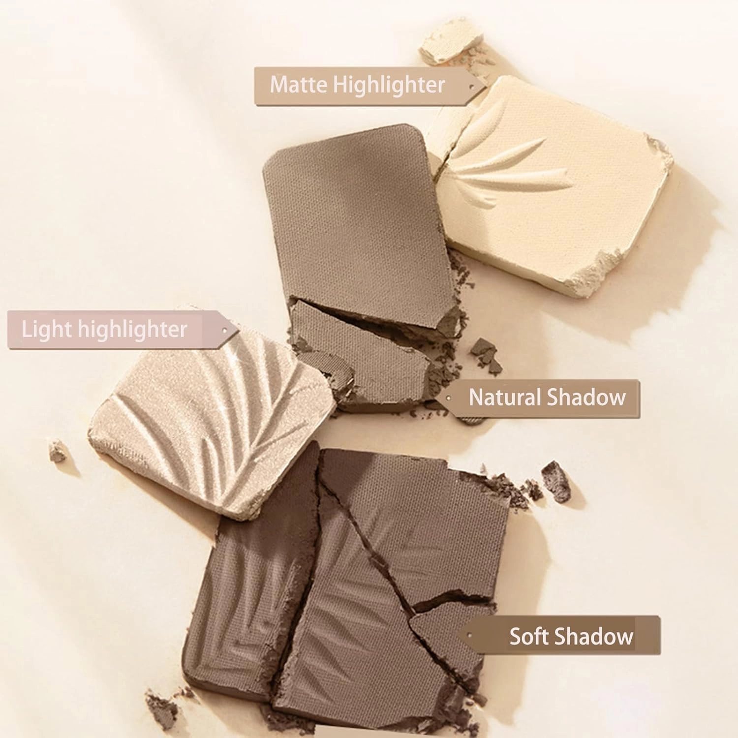 Judy Doll Contour Palette, 2 In 1 Face Highlight Contour Palette, Shades with Highlighter Makeup, Non-greasy, Lasting Sparkling, Sculpt the Face Makeup (#02 Tree Shadow, 0.32oz)