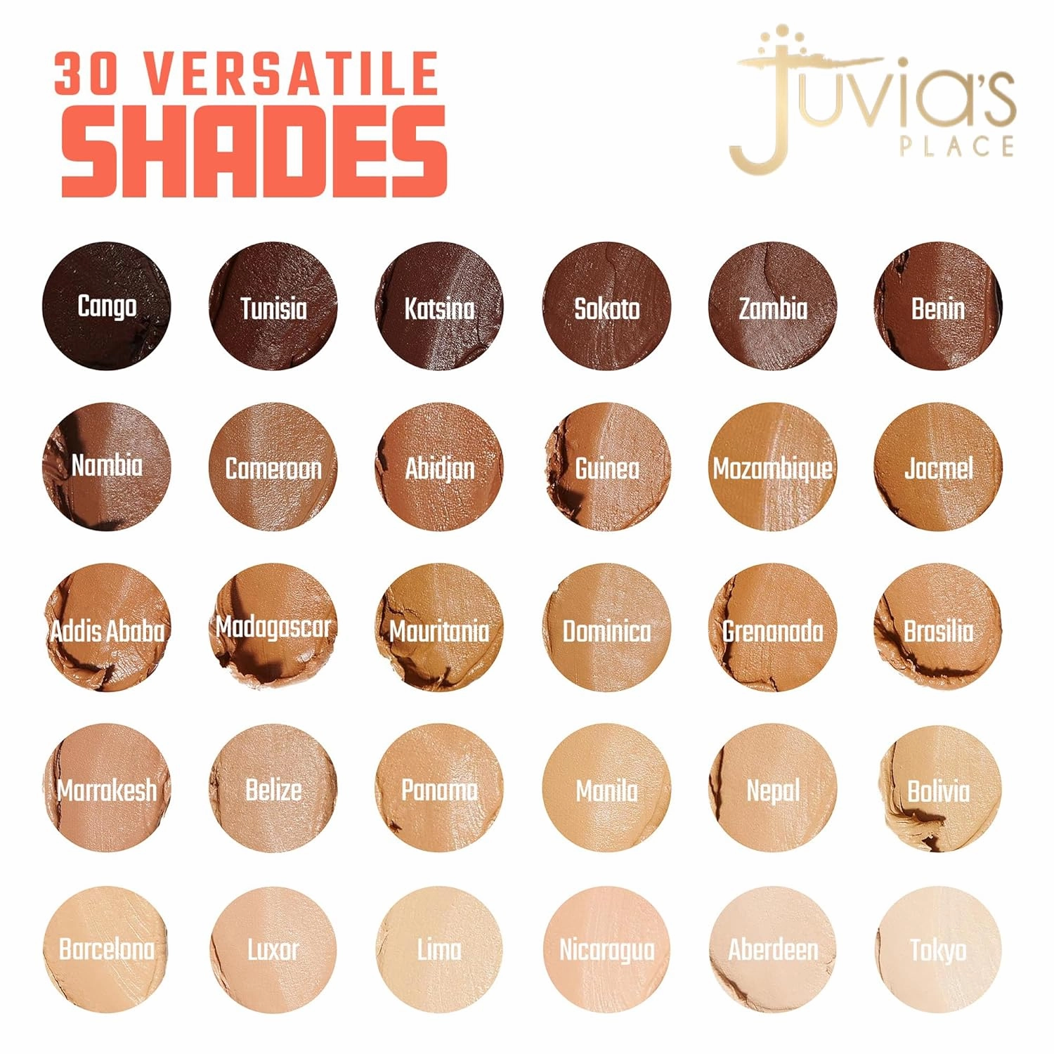 Juvia's Place Shade Stick Foundation, Concealer, Contour, Nepal, Medium w/Golden Undertone, .34 oz