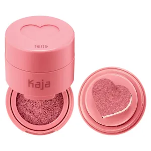KAJA Blusher - Cheeky Stamp 01 Coy | Kbeauty, Cute Makeup, Buildable & Blendable Shade with Heart-shaped Applicator, Sunkissed Finish, Travel size, Hygienic, Portable, Korean Makeup, 0.17 Oz