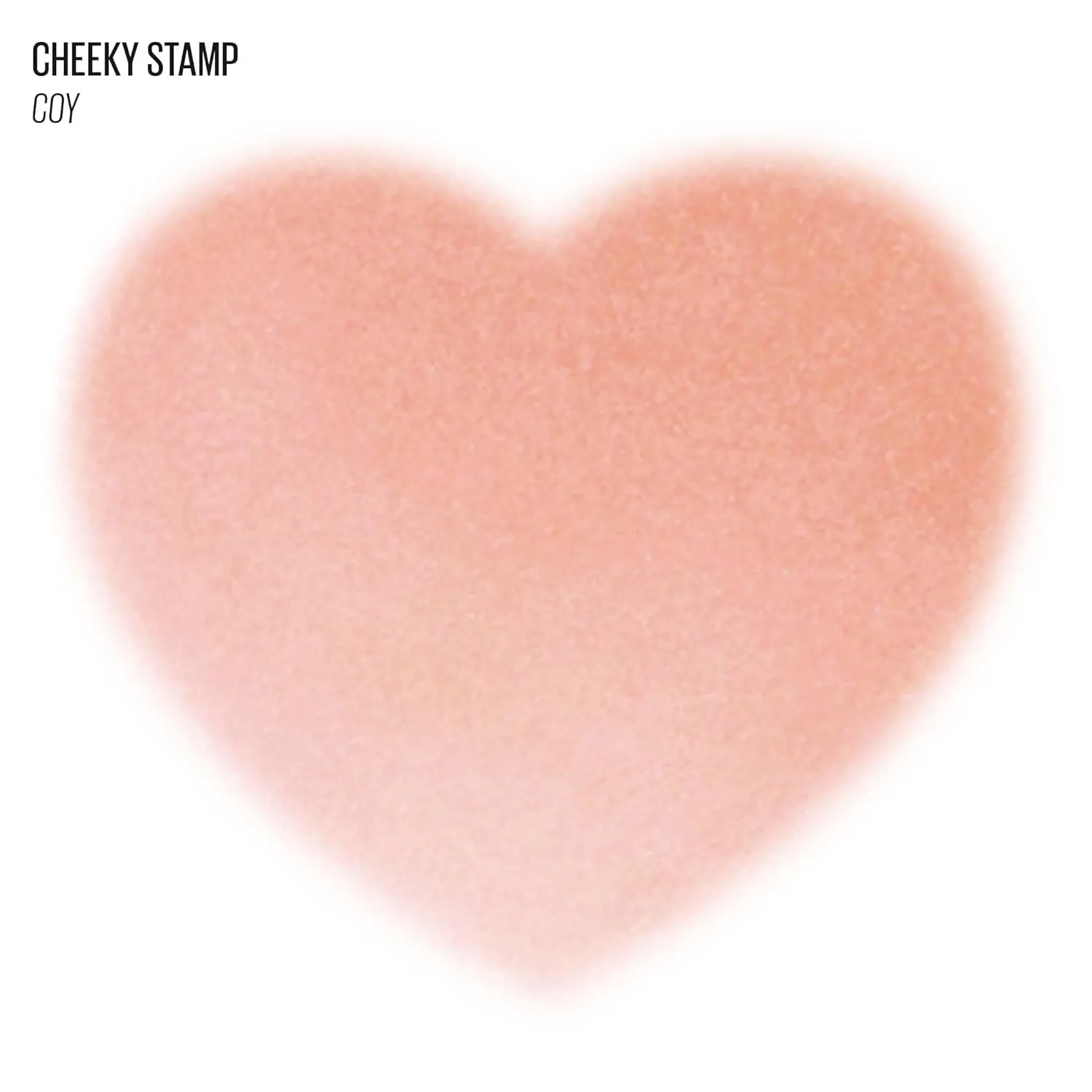 KAJA Blusher - Cheeky Stamp 01 Coy | Kbeauty, Cute Makeup, Buildable & Blendable Shade with Heart-shaped Applicator, Sunkissed Finish, Travel size, Hygienic, Portable, Korean Makeup, 0.17 Oz