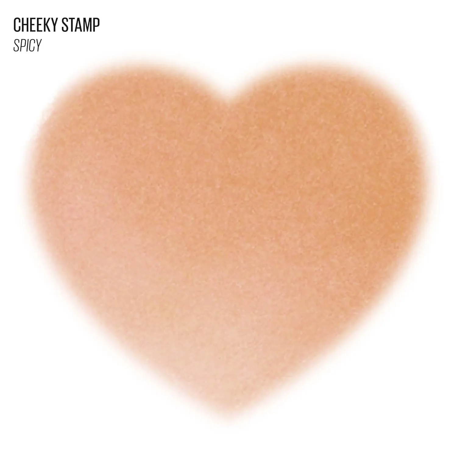 KAJA Blusher - Cheeky Stamp 07 Spicy | Kbeauty, Cute Makeup, Buildable & Blendable Shade with Heart-shaped Applicator, Sunkissed Finish, Travel size, Hygienic, Portable, Korean Makeup, 0.17 Oz