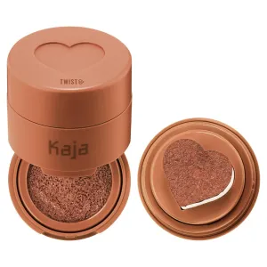 KAJA Blusher - Cheeky Stamp 07 Spicy | Kbeauty, Cute Makeup, Buildable & Blendable Shade with Heart-shaped Applicator, Sunkissed Finish, Travel size, Hygienic, Portable, Korean Makeup, 0.17 Oz