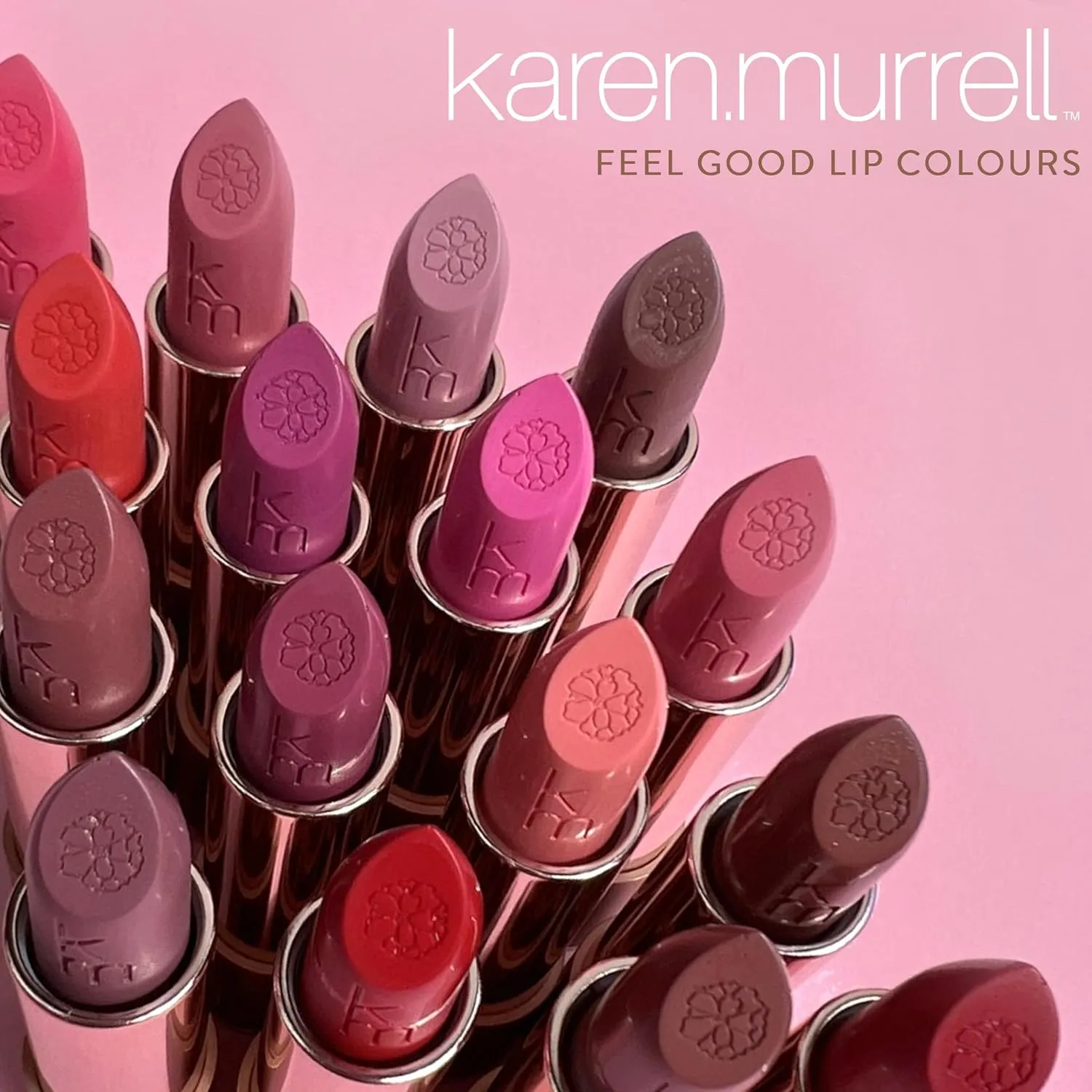 Karen Murrell Natural Lipstick - Lip Tint 46 Island Illusion - Sheer Buildable to Glossy Lip Tint - 100% Natural Ingredients, Moisturizes & Hydrates Lips - Paraben & Cruelty Free