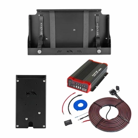 KickAss 170Ah Slimline Battery Tray   Accessory Panel   40A DCDC Charger   Wiring Kit Bundle