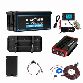 KickAss 200Ah Base Core Lithium Dual Battery Kit