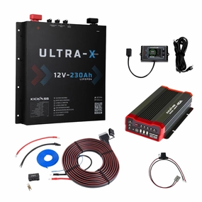 KickAss Ultra-X 230Ah Premium Base Slimline Lithium Dual Battery Kit