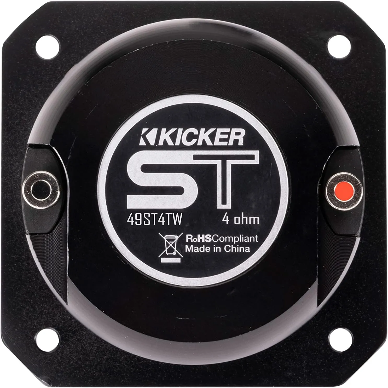 Kicker 49ST4TW ST4TW 1.5" Pro Audio Dual Mount Bullet Tweeter, Single, 4ohm