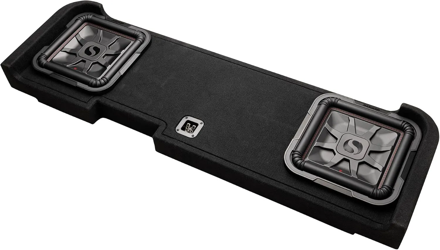 Kicker 51KGMDL7T122 L7T Custom Fit Dual 12" Subwoofer Down Firing Enclosure, Compatible with Select Sierra or Silverado, 2-Ohm