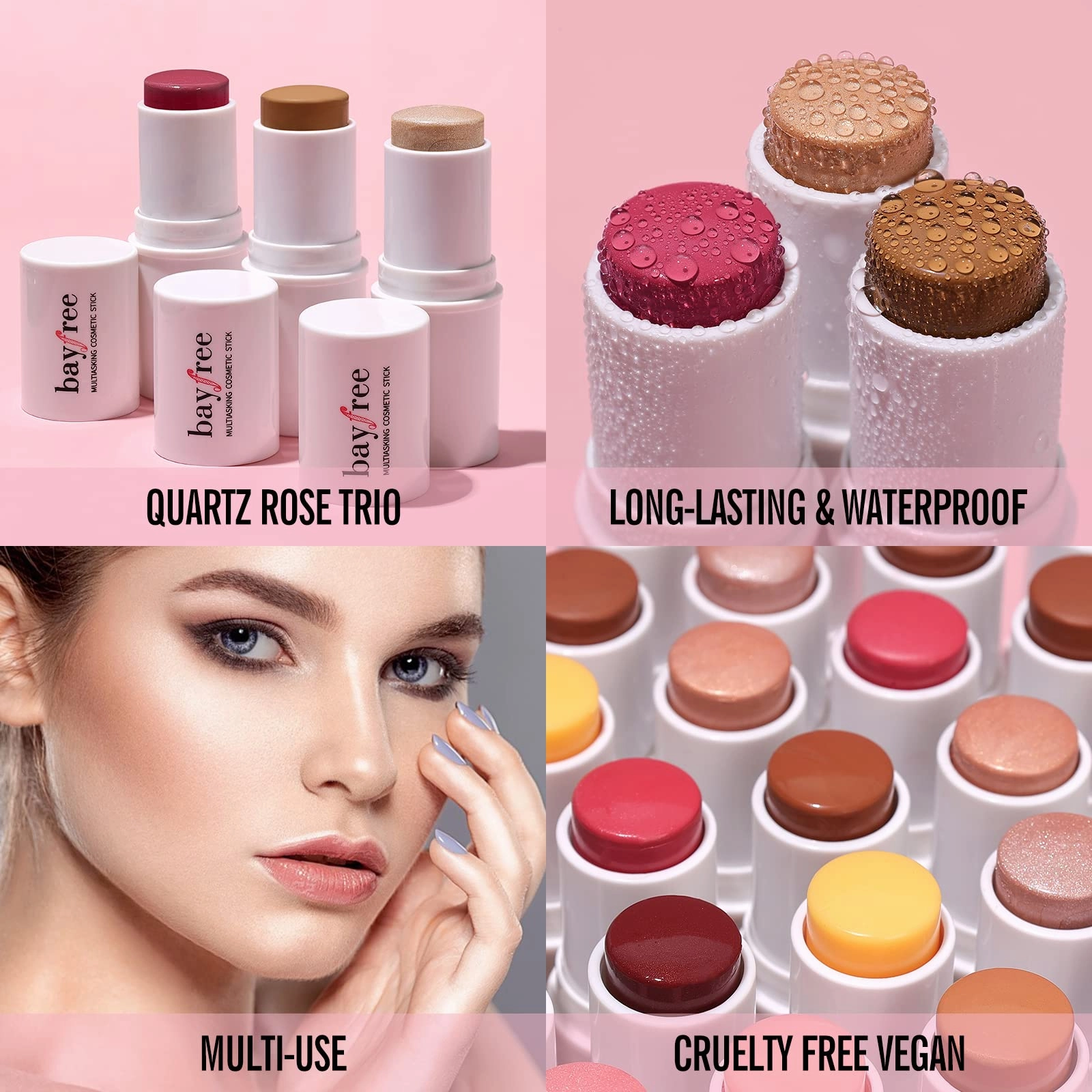 KIMUSE Cosmetics Stick, Blush Stick, Contour Stick Makeup & Highlighter Makeup