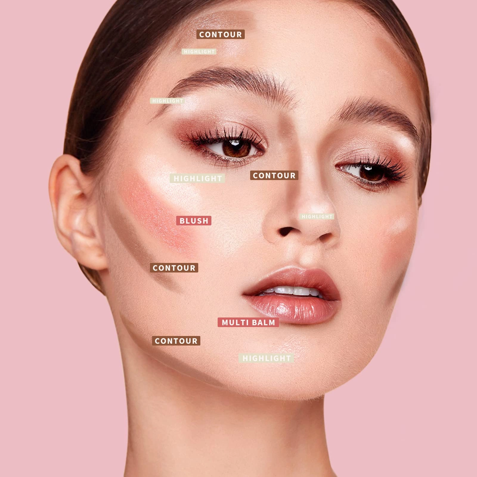 KIMUSE Cosmetics Stick, Blush Stick, Contour Stick Makeup & Highlighter Makeup