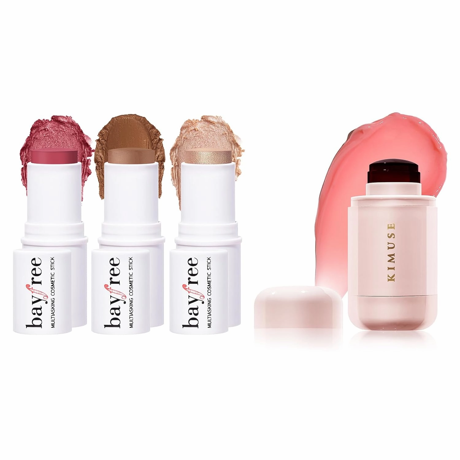 KIMUSE Multi Stick Trio Makeup & Jelly Cheek & Lip Tint