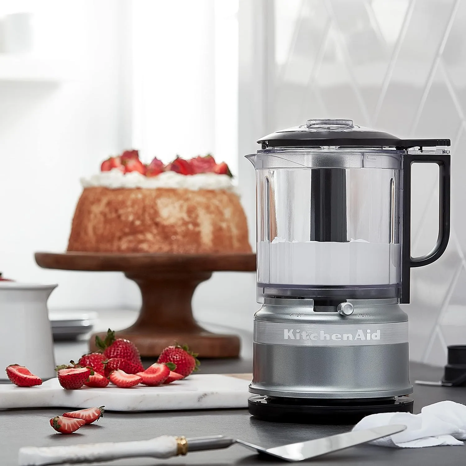 KitchenAid 5 Cup Food Chopper - KFC0516, Contour Silver