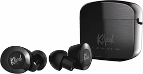 Klipsch T5 II Active Noise Cancelling ANC True Wireless Earphones in Gunmetal with AI Hands-Free Operation, Bluetooth 5.0, Best Fitting Earbuds with Patented Comfort, and a Wireless Charging Case