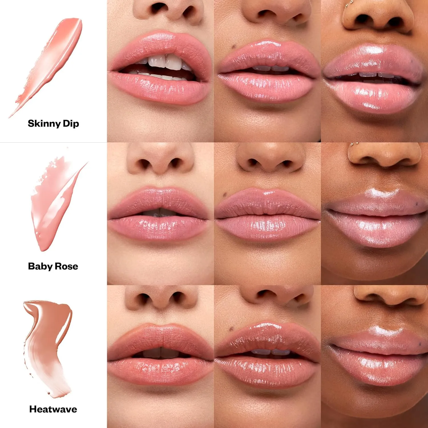 Kosas Wet Stick Moisturizing Shiny Sheer Lipstick with Ceramides, Hyaluronic acid, Peptides and Mango Butter - Soothes, Softens, and Moisturizes Lips – Baby Rose