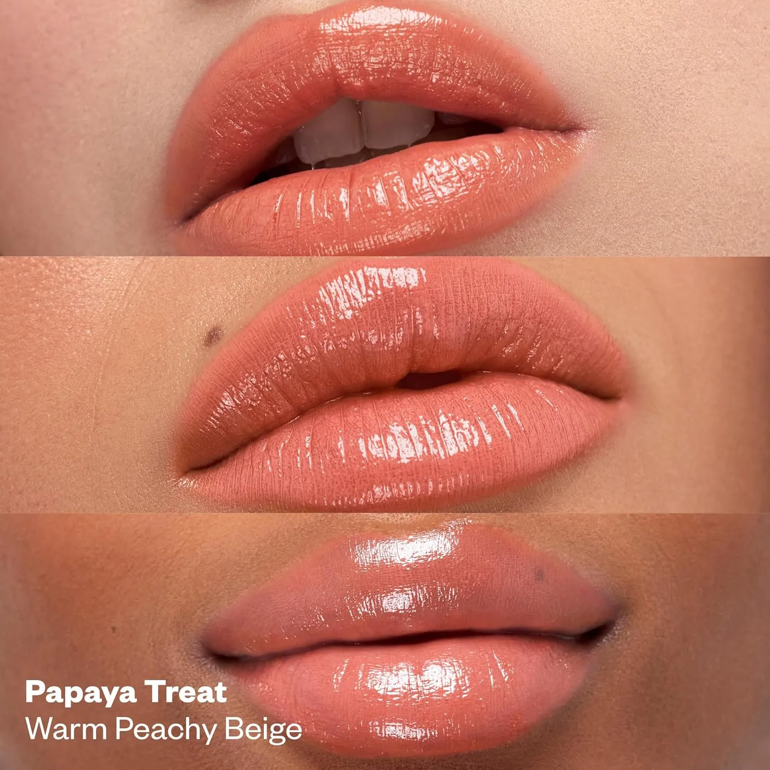 Kosas Wet Stick Moisturizing Shiny Sheer Lipstick with Ceramides, Hyaluronic acid, Peptides and Mango Butter - Soothes, Softens, and Moisturizes Lips – Papaya Treat