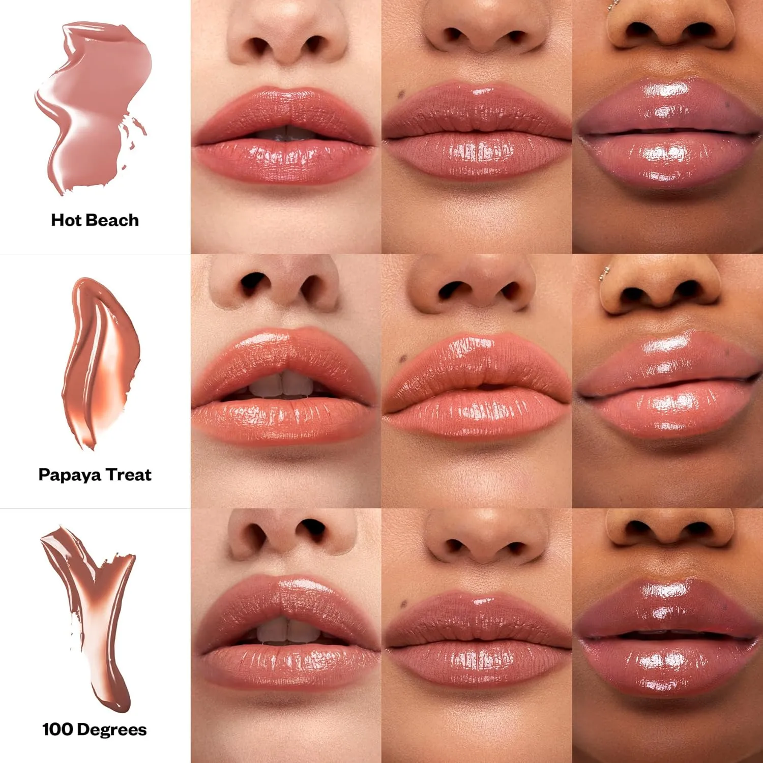 Kosas Wet Stick Moisturizing Shiny Sheer Lipstick with Ceramides, Hyaluronic acid, Peptides and Mango Butter - Soothes, Softens, and Moisturizes Lips – Papaya Treat
