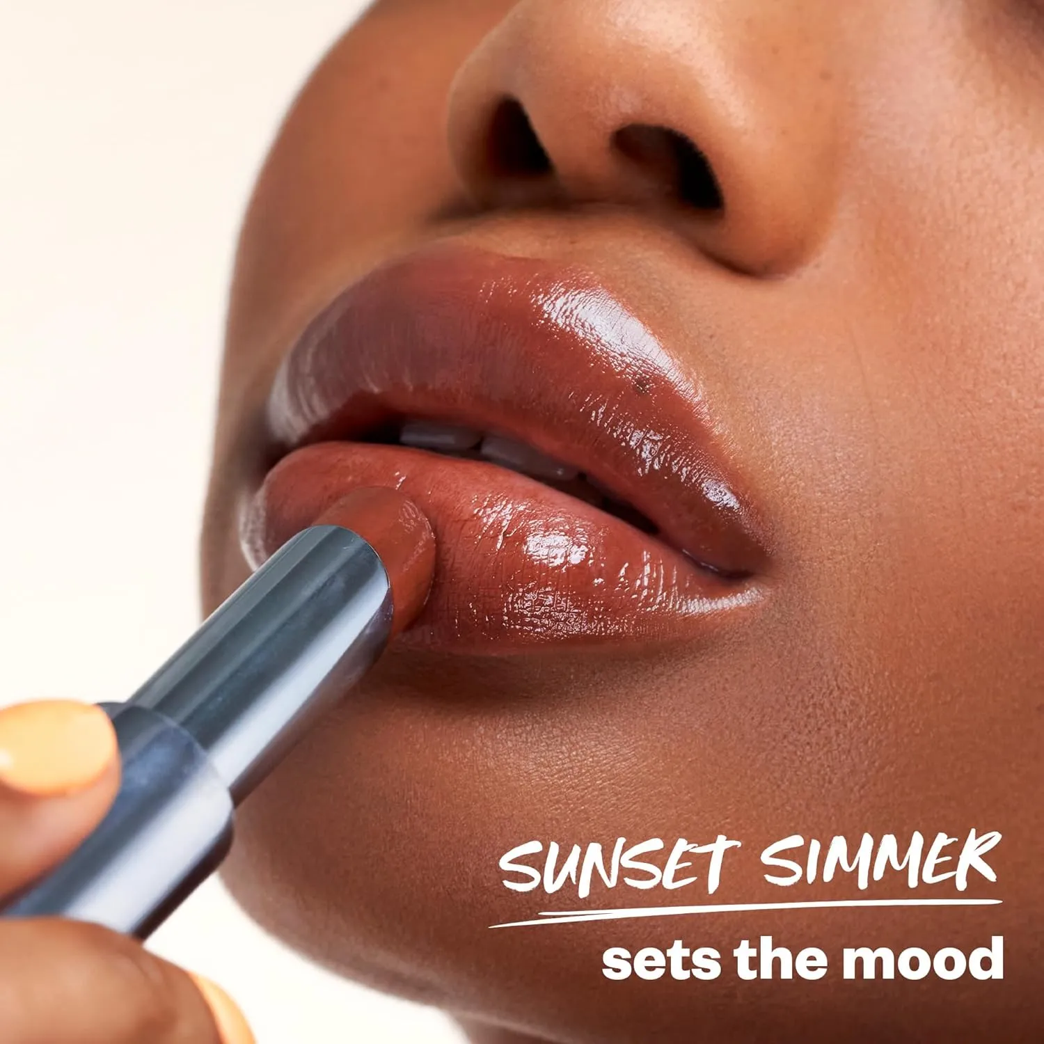 Kosas Wet Stick Moisturizing Shiny Sheer Lipstick with Ceramides, Hyaluronic acid, Peptides and Mango Butter - Soothes, Softens, and Moisturizes Lips – Sunset Simmer