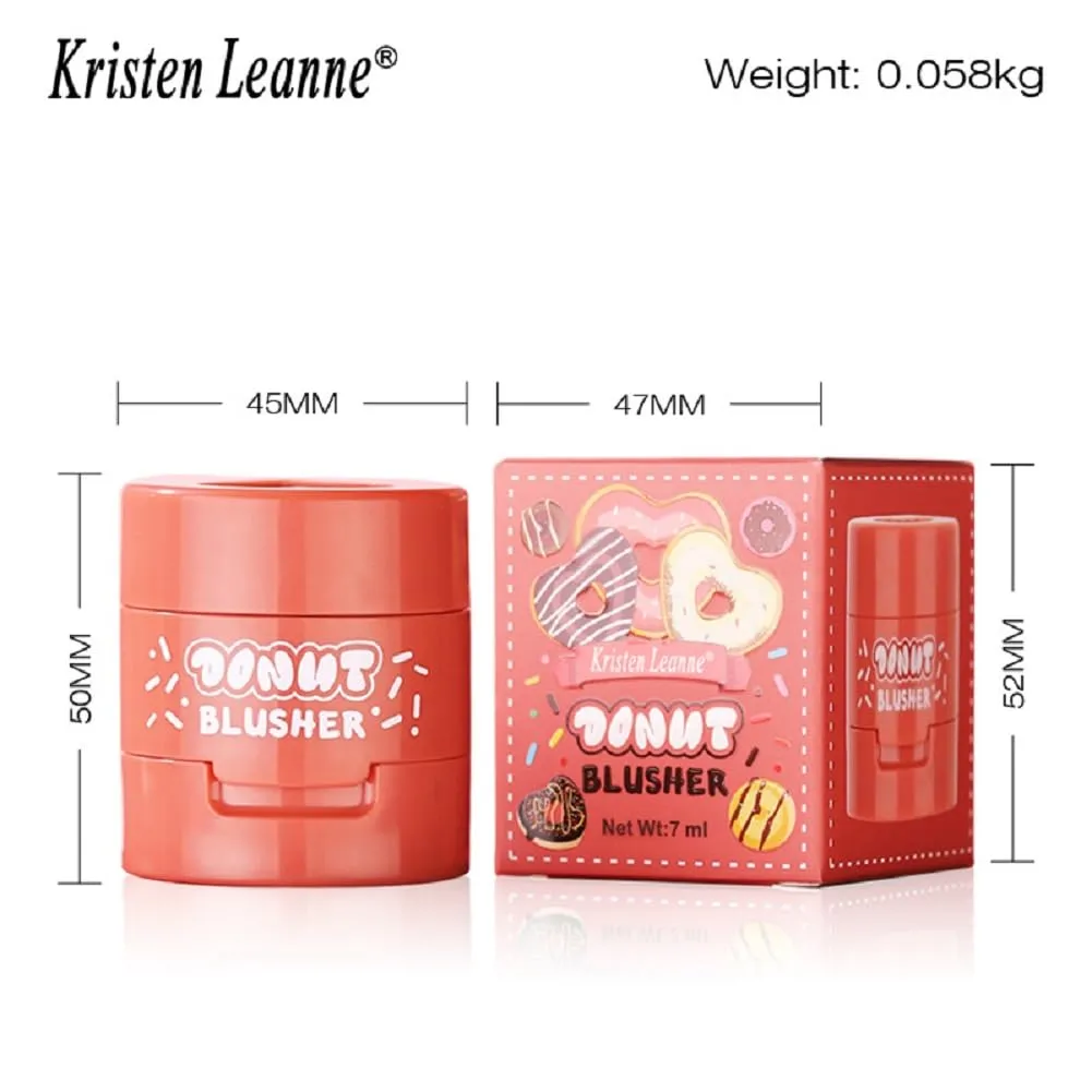 Kristen Leanne 6-Color Seal Powder Blusher, Love Air Cushion Liquid, Natural Nude Makeup, Velvet Powder Blusher (01, Love Air Cushion powder blusher)