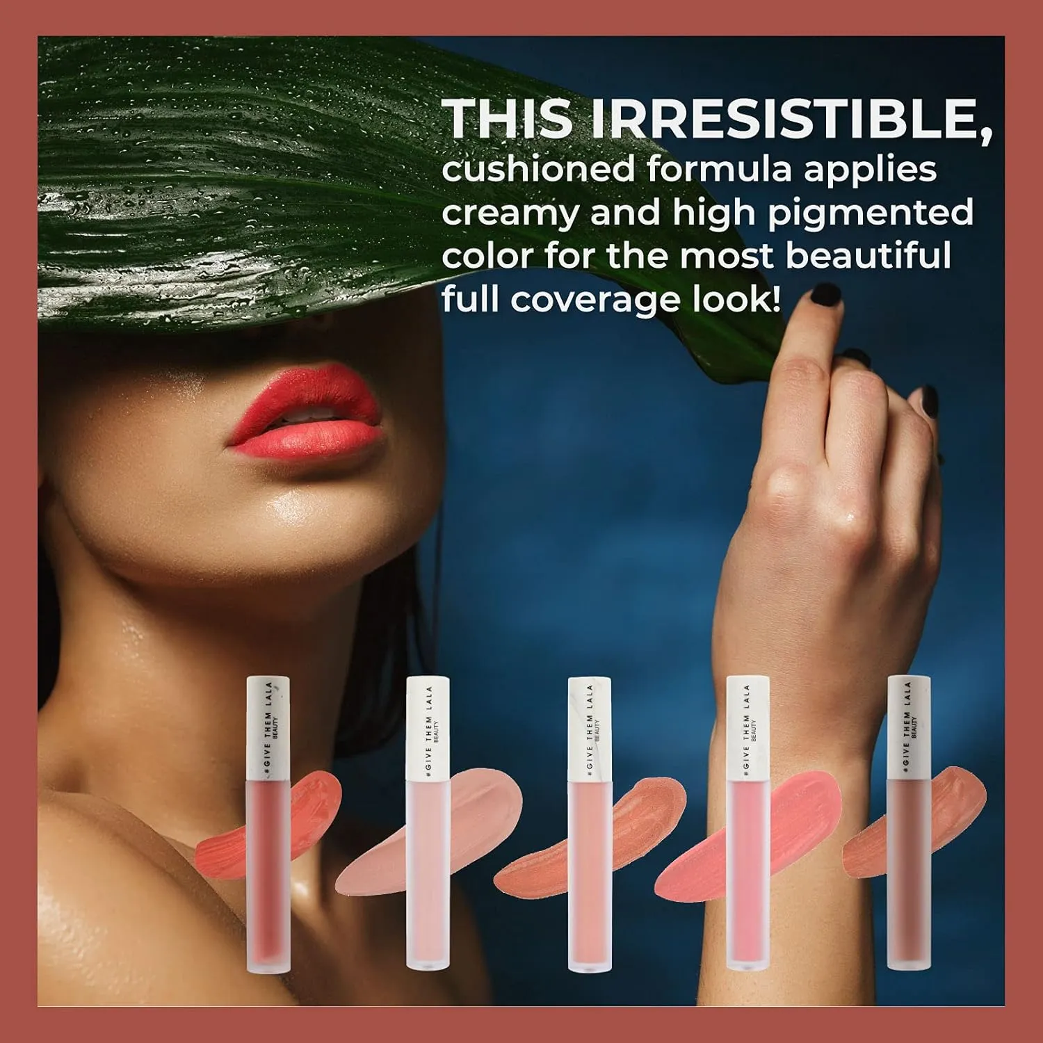 LALA Matte Lipstick - Cushion Cream Lipstick For Women - Nude Color - Lightweight and Long Lasting - Cruelty Free - Satin Soft, Non-Drying Matte Finish