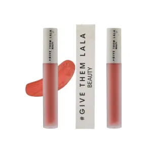 LALA Matte Lipstick - Cushion Cream Lipstick For Women - Nude Color - Lightweight and Long Lasting - Cruelty Free - Satin Soft, Non-Drying Matte Finish