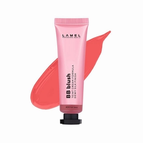 LAMEL Dewy Silk Finish Teint Cream Face BB Blush, 404 Hot Lava, 10ml