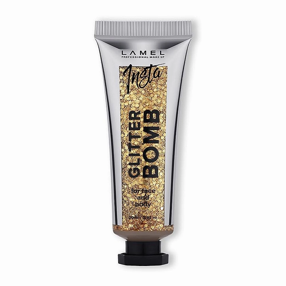 LAMEL Liquid Glitter For Face and Body INSTA Glitter Bomb, 20ml, 402 Flicker