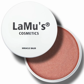 Lamu's Cosmetics Moisturizing Miracle Balm, Multi Glow Balm,Face Blush Cream Blush for Cheeks,Radiant Finish, Hydrating,Natural Glow 50g/ 1.75 Oz(COOL PINK)