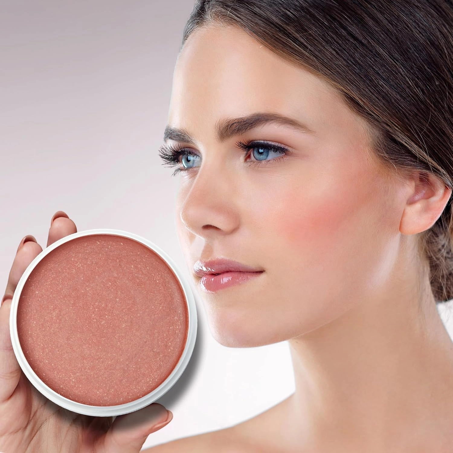 Lamu's Cosmetics Moisturizing Miracle Balm, Multi Glow Balm,Face Blush Cream Blush for Cheeks,Radiant Finish, Hydrating,Natural Glow 50g/ 1.75 Oz(COOL PINK)