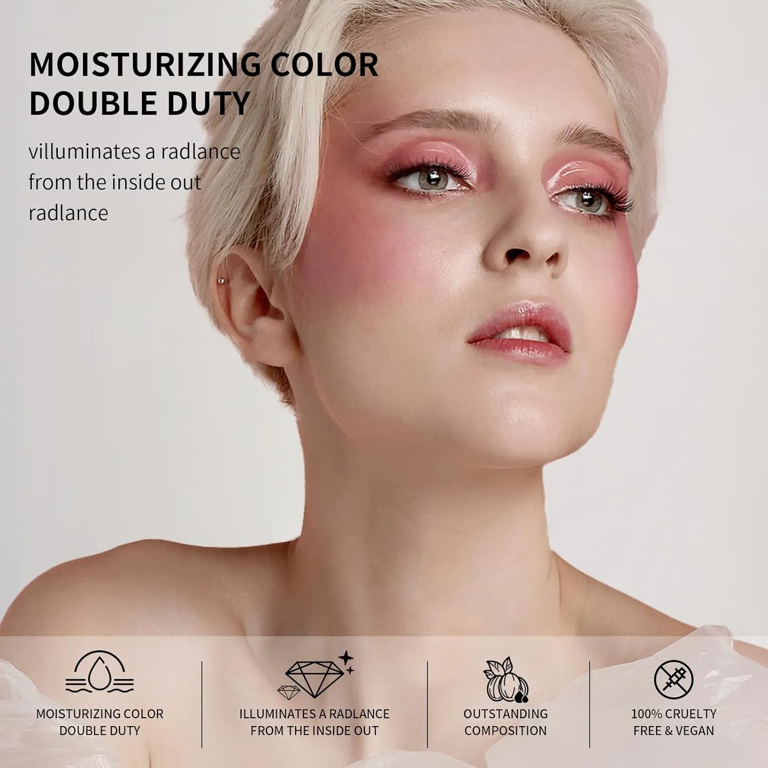Lamu's Cosmetics Moisturizing Miracle Balm, Multi Glow Balm,Face Blush Cream Blush for Cheeks,Radiant Finish, Hydrating,Natural Glow 50g/ 1.75 Oz(DUSTY ROSE)