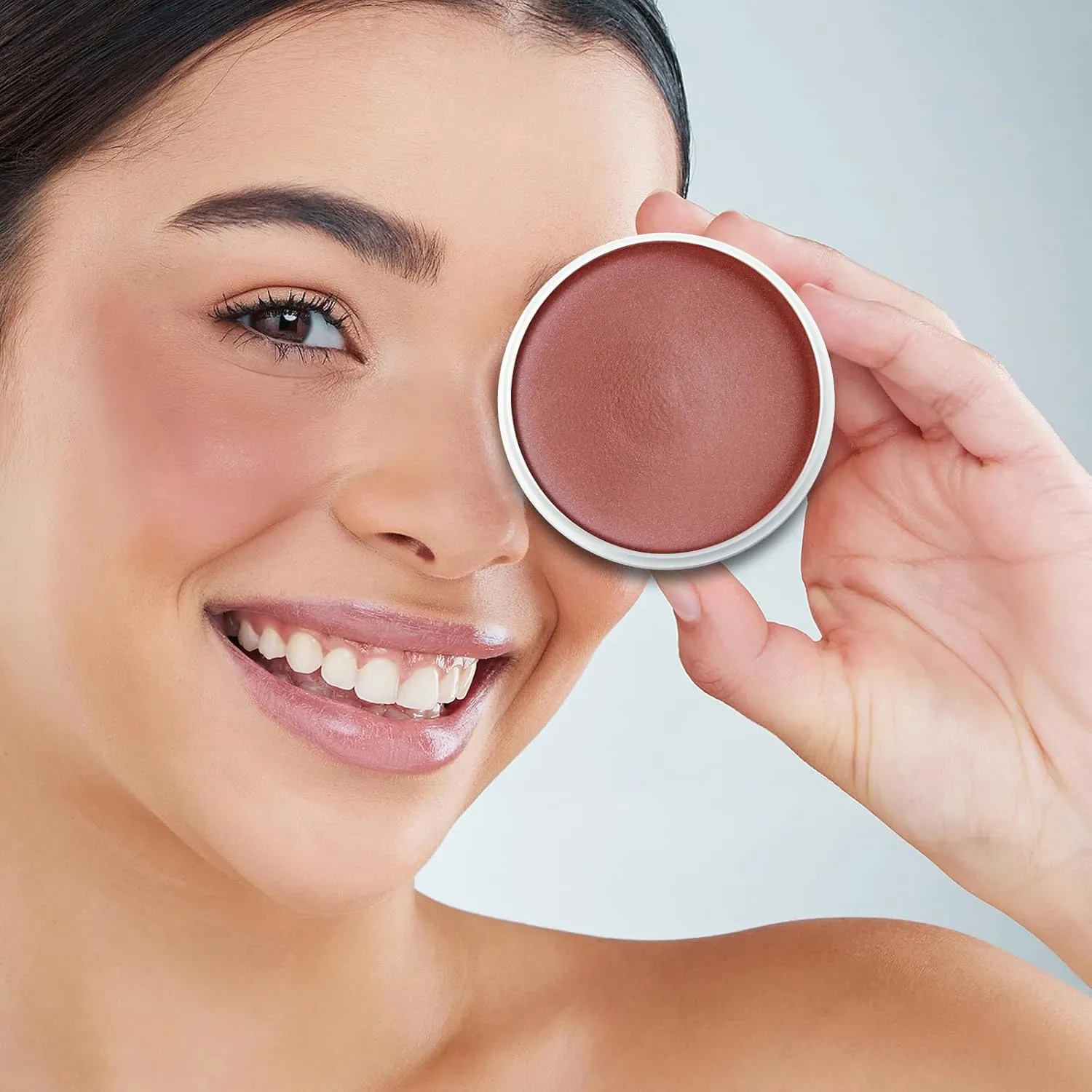 Lamu's Cosmetics Moisturizing Miracle Balm, Multi Glow Balm,Face Blush Cream Blush for Cheeks,Radiant Finish, Hydrating,Natural Glow 50g/ 1.75 Oz(DUSTY ROSE)