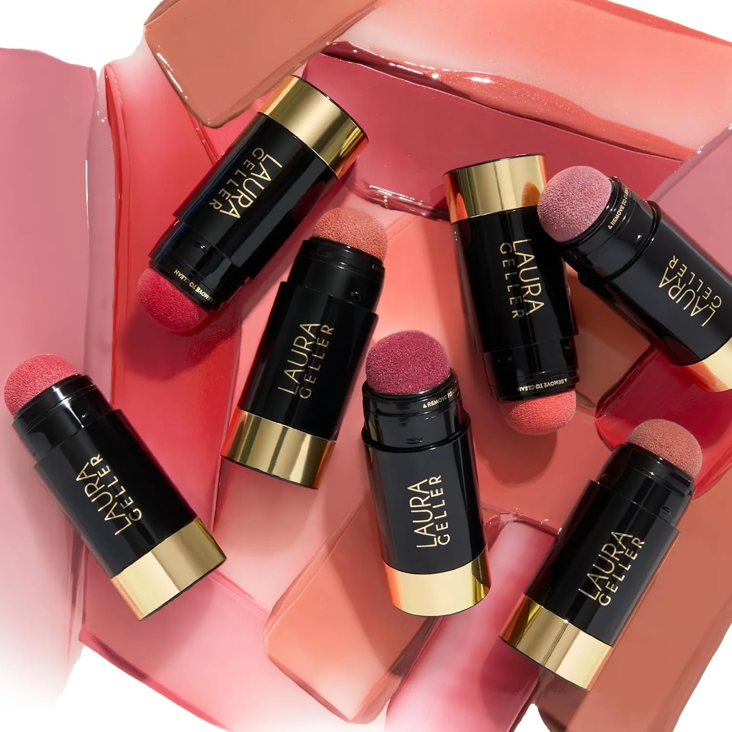 LAURA GELLER NEW YORK Serum Blush Tint, Lightweight Liquid Blush for Cheeks, Weightless Watercolor Sheer Finish, Graceful Guava