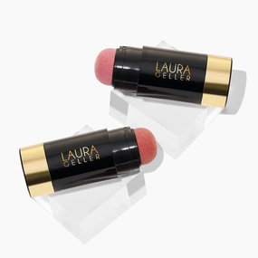 LAURA GELLER NEW YORK Serum Blush Cheek Tint Duo: Practical Pink   Refreshing Rose