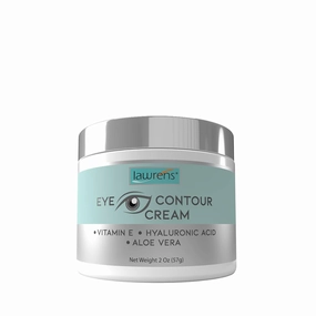 Lawrens Vitamin E & Hyaluronic Acid contouring Eye Cream | fast absorbent | Vegan | 2 oz