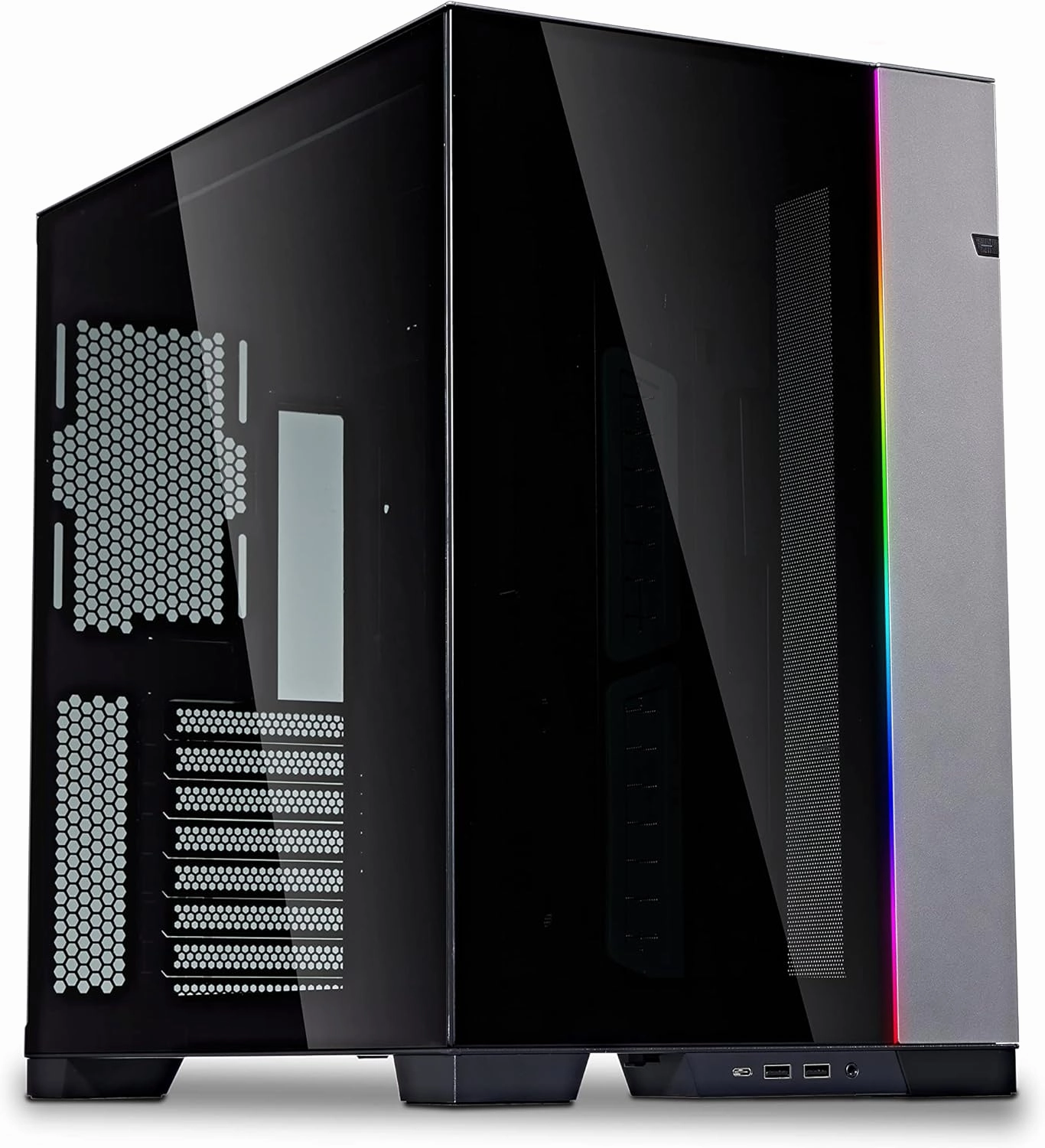 LIAN LI O11 Dynamic EVO Gaming PC Case E-ATX Desktop Computer Case - Mid Tower Chassis with Flexible Mode and Configuration, Tempered Glass Panel, USB Type-C Port (Harbor Grey)