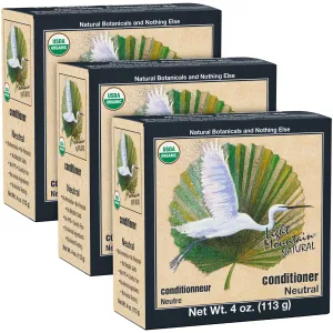 LIGHT MOUNTAIN Neutral Henna Hair Dye & Conditioner 3-Pack – Natural Shine & Conditioning, 4 Oz Ea