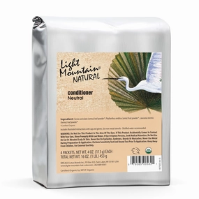 LIGHT MOUNTAIN Neutral Henna Hair Dye & Conditioner – 100% Natural, Conditioning Botanicals for Shine, 16 Oz