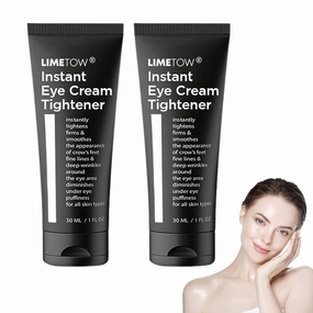 LIMETOW Instant Eye Cream Tightener, Anti Aging Eye Cream For Dark Circles, Puffiness & Bags, Reduce Wrinkles, Fine Lines, Moisturizating Skin, Suitable for All Skin Types (2 Pack)